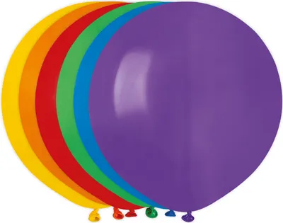 Produktbild von 1 Riesenluftballon bunt sortiert,   68 cm / 27 inch