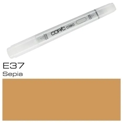 Zdjęcie produktu dla Copic Ciao, 1 szt., Sepiowy, Dłuto/końcówka pędzla, Okrągły, Tusz na bazie akrylu, Dorosły/Dziecko