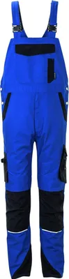 Produktbild von Planam Latzhose Norit Herren Gr. 98 kornblau/schwarz