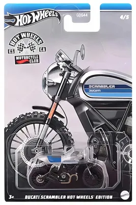 Obrázok produktu pre Hot Wheels HRR93, Motocykel, 3 rok / roky, Kov, Plast, Čierna, Modrá, Šedá