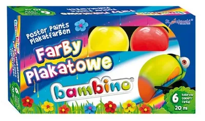Zdjęcie produktu dla Farby Plakatowe 6Kol./20Ml Bambino 1598 A"10