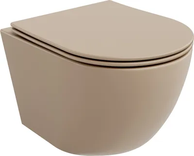 Obrázek produktu pro Mexen Lena WC mísa Rimless s pomalu padající deskou slim, duroplast, Matná cappuccino - 30224064