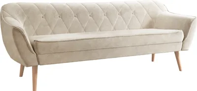 Produktbild von MIRJAN24 Sofa Skand 3, Polstersofa mit Wellenfeder, Holzfüße, Wohnzimmer Kollektion (Farbe: Paros 02)