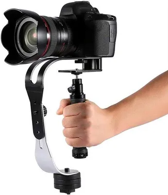 Produktbild von Handgehaltenes Stabilisator für DSLR-Kameras mit 2,1 Lbs Tragfähigkeit, PAntislip, für Actionkameras, DSLR-Kameras, HD-DSLR-Kameras
