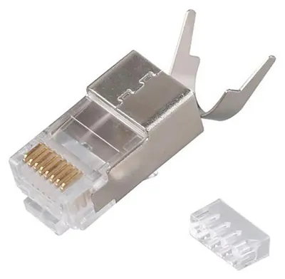 Produktbild von Equip Stecker Cat8.1 geschirmt   RJ45          50Stk  silber