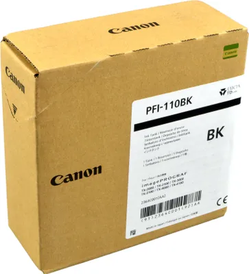 Produktbild von Canon PFI-110BK, Schwarz, Tinte auf Pigmentbasis, 160 ml