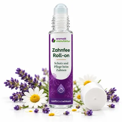 Image de Zahnfee Roll-on : huile pour les gencives des bébés, 100% huiles naturelles pour soulager les douleurs liées à la poussée dentaire