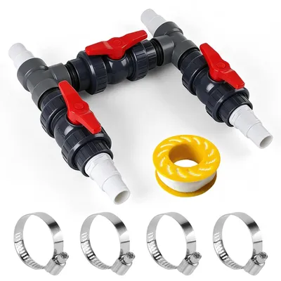 Produktbild von Bypass-Set für Poolheizung - Ø 50 mm - Inklusive Schläuche und Adapter