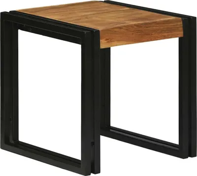 Obrázok produktu pre vidaXL Súprava 3 konferenčných stolíkov, hnedá a čierna, 50 x 40 x 45 cm