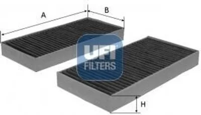 Produktbild von UFI 54.152.00 Innenraumfilter Pollenfilter für HONDA CR-V II (RD) Aktivkohle