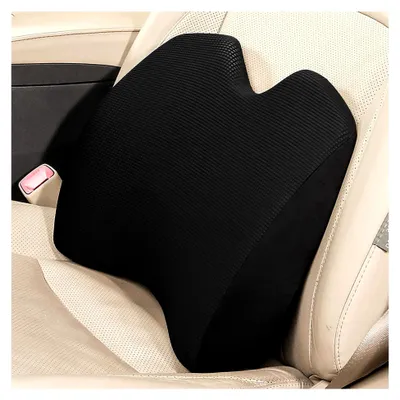 Produktbild von Weiches Auto-Lendenkissen aus Memory-Schaum für ergonomische Unterstützung im Auto, Bürostuhl und Rollstuhl