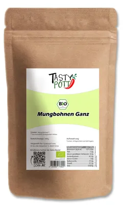Produktbild von Tasty Pott Mungbohnen ganz - im Beutel - 1 Beutel