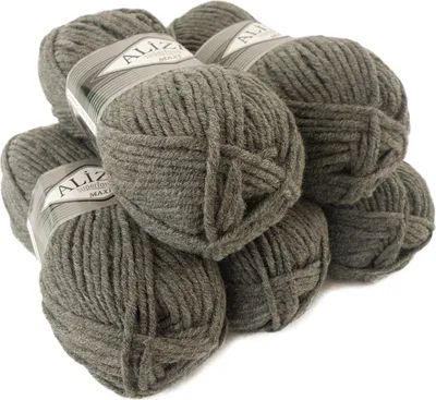Produktbild von 500g Strickgarn Strickwolle Alize Superlana Maxi 25% Wolle, Farbwahl