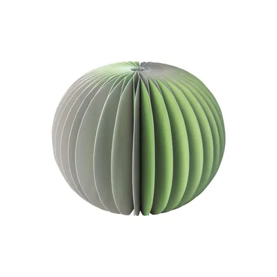Produktbild von Remember Papiervase Yuki - Sage - 18 cm (h). Durchmesser Ø 24 cm