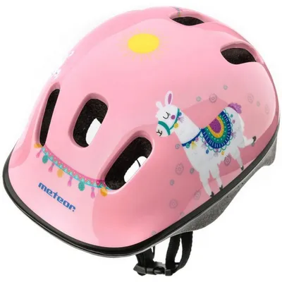 Immagine prodotto di Meteor - Casco da bicicletta per bambini Lama PP944 (XS) (rosa)