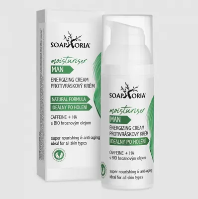 Obrázek produktu pro Soaphoria Povzbuzující & zvláčňující krém pro muže proti vráskám 50 ml
