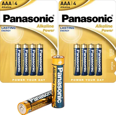 Zdjęcie produktu dla Panasonic Alkaline Power AAA LR03 8 baterii o długiej żywotności 1 5V