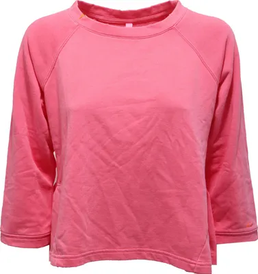 Zdjęcie produktu dla 9893AA felpa donna SUN 68 różowa bluza damska GARMENT DYED VINTAGE