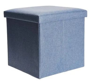 Obrázek produktu pro Taburet s úložným prostorem 38x38cm šedá KO-101000520seda