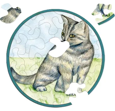 Imagen del producto de CURIOSI Rompecabezas Picoli: Gato, 33 piezas