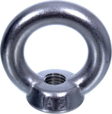 Produktbild von NAJDER 5X Ringmuttern M8 aus Edelstahl - Ringförmige Mutter DIN 582 - A2 - AISI 304 - Ringmutter - Ösenmutter - Ringschraube - Oesenschraube - für Seilmontage Hebezubehör