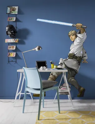Produktbild von Komar Vlies Fototapete selbstklebend und konturgeschnitten "Star Wars XXL Luke Skywalker" - Größe: 127 x 200 cm (Breite x Höhe) - 1 Stück