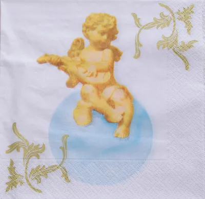 Produktbild von Serviette "Engel" - 33 x 33 cm - Vintage- 1 VE=20 Stück