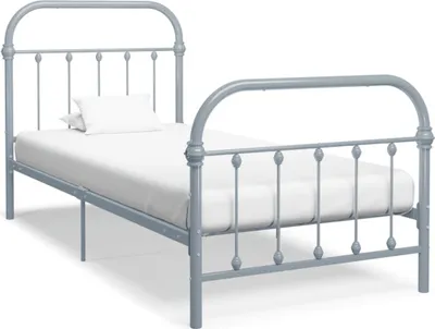 Immagine prodotto di Mobili Struttura letto in metallo grigio 100 × 200 cm - Letti classici 284505