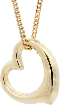Produktbild von Anhänger Herz echt 333-8 Karat Gold mit vergoldeter Silberkette 45 cm