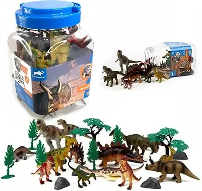 Zdjęcie produktu dla Dinozaury 30Szt W Słoiku 14X14X21Cm 4541