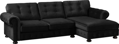 Produktbild von home24 Ecksofa mit Longchair - Samt