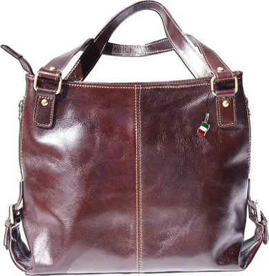 Produktbild von Florence Leder Tasche Schultertasche Henkeltasche Shopper braun OTF136N