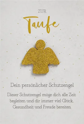 Produktbild von Taufe Glückwunschkarte im Format 115x17cm mit Umschlag