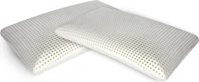 Produktbild von Talamo Italia 2er-Set Kissen für das Bett, 100%  Italy, Ergonomisches Seifen-Kissen aus perforiertem Memory-Schaum, hypoallergen und atmungsaktiv, 70x40xh12 cm