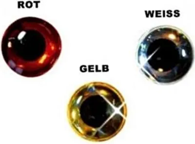 Produktbild von Delalande 3D Augen 4,5mm silber/schwarz