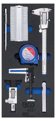 Produktbild von BGS 4031 1/3 Werkstattwageneinlage: Messwerkzeugsatz, 7-tlg.