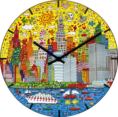 Produktbild von Goebel James Rizzi My New York City Sunset (Wanduhr,...