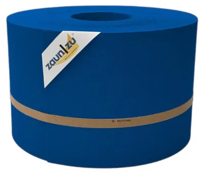 Produktbild von Sichtschutzstreifen zaun|zu PREMIUM 50m Rolle PP Zaunblende für Doppelstabzaun Enzianblau, 50m