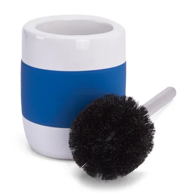Produktbild von MSV WC Bürste Klobürste Toilettenbürste „Moorea“ aus Keramik Soft Touch Blau