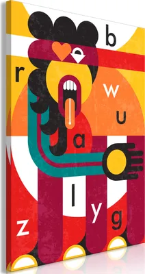 Produktbild von Vliesstoff Leinwandbild - Art of Design (1 Part) Vertical 80x120 cm Abstrakt n-A-0971-b-a