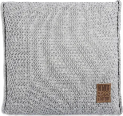 Produktbild von Knit Factory Jesse Kissen - Grau - 50x50 cm