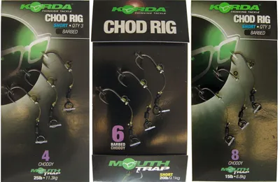 Produktbild von Korda Chod Rig Short 5cm - 3 Karpfenrigs, Größe:4