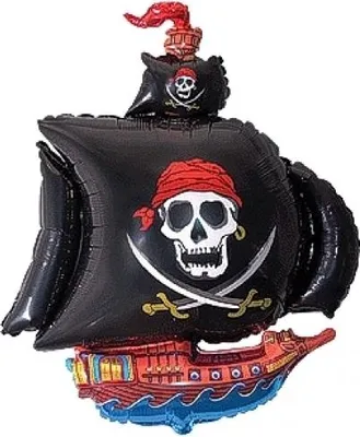 Produktbild von Folienballon 14" FX - "Piratenschiff" 1 Stk.