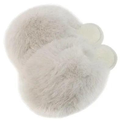 Produktbild von Fluffy Damen Hausschuhe mit Fell » Damenschuhe mit Kunstfell » Flauschige Schlappen » warme Pantoffeln mit Kunstpelz: Beige / 36-37 Farbe: Beige Schuhgröße: 36-37
