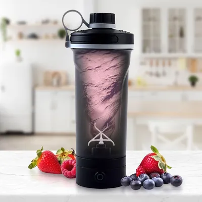Produktbild von Leistungsstarker Akku-Shaker für Proteinshakes & Smoothies - Tragbar, elektrisch, USB-C aufladbar, klumpenfrei mixen - Ideal für Sport und Fitness