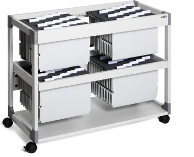 Produktbild von DURABLE Hängemappenwagen SYSTEM 200 MULTI DUO, 379210 grau