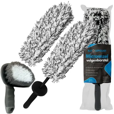 Obrázok produktu pre Sada mikrovláknových kief na disky - 2 odnímateľné kefy - 42 cm