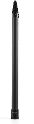 Zdjęcie produktu dla Camnoon 3 metry/118 cali przenośny teleskopowy statyw do selfie z włókna węglowego, 4 sekcje ze śrubą 1/4 cala, kompatybilny z INSTA360 X2/X3