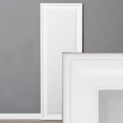 Produktbild von Eleganter Spiegel COPIA Pur-Weiß 140x50cm Holzrahmen