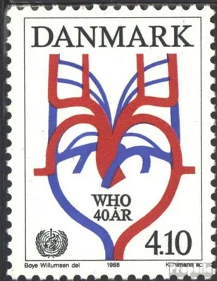 Produktbild von Briefmarken Dänemark 1988 Mi 919 (kompl.Ausg.) postfrisch WHO